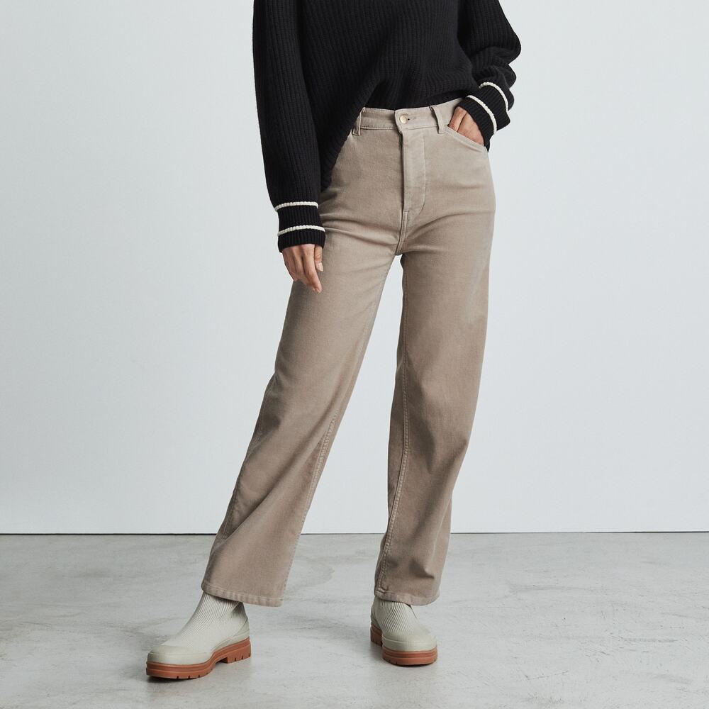 Everlane The Moleskin Way-High Pant - 2 - Burnt Sugar